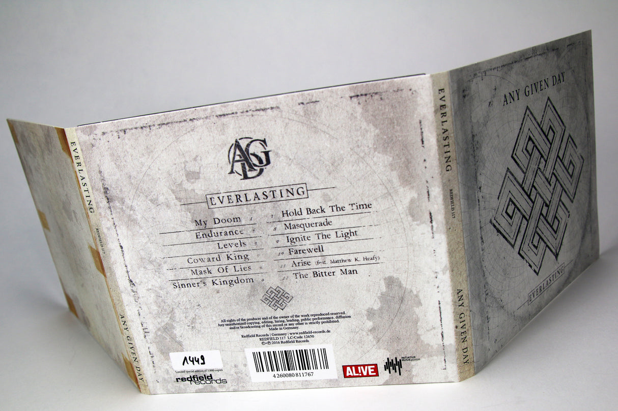 Any Given Day - Everlasting - Special Edition CD (2016) - Redfield Records