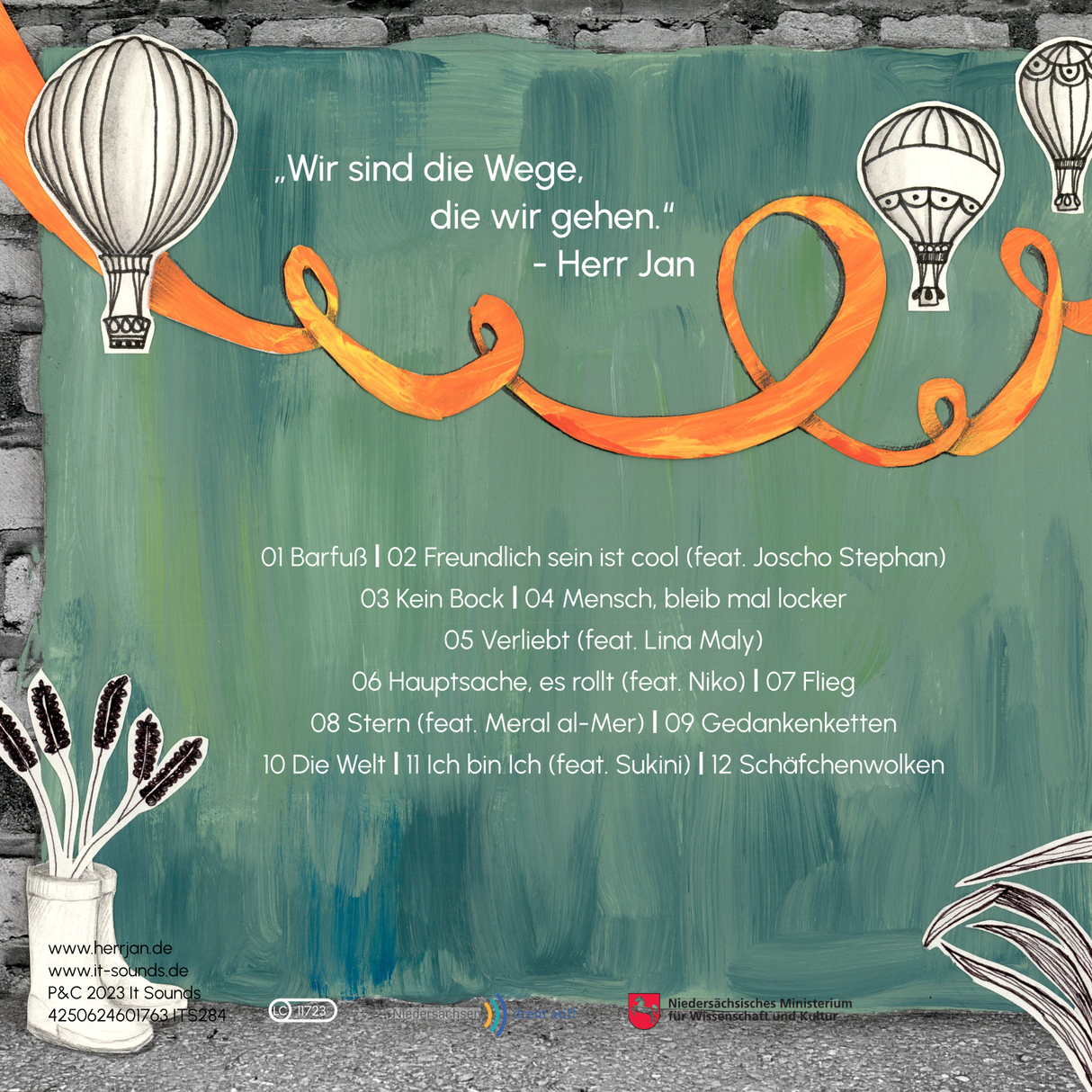 Herr Jan - Barfuß - CD (2024) - Redfield Records