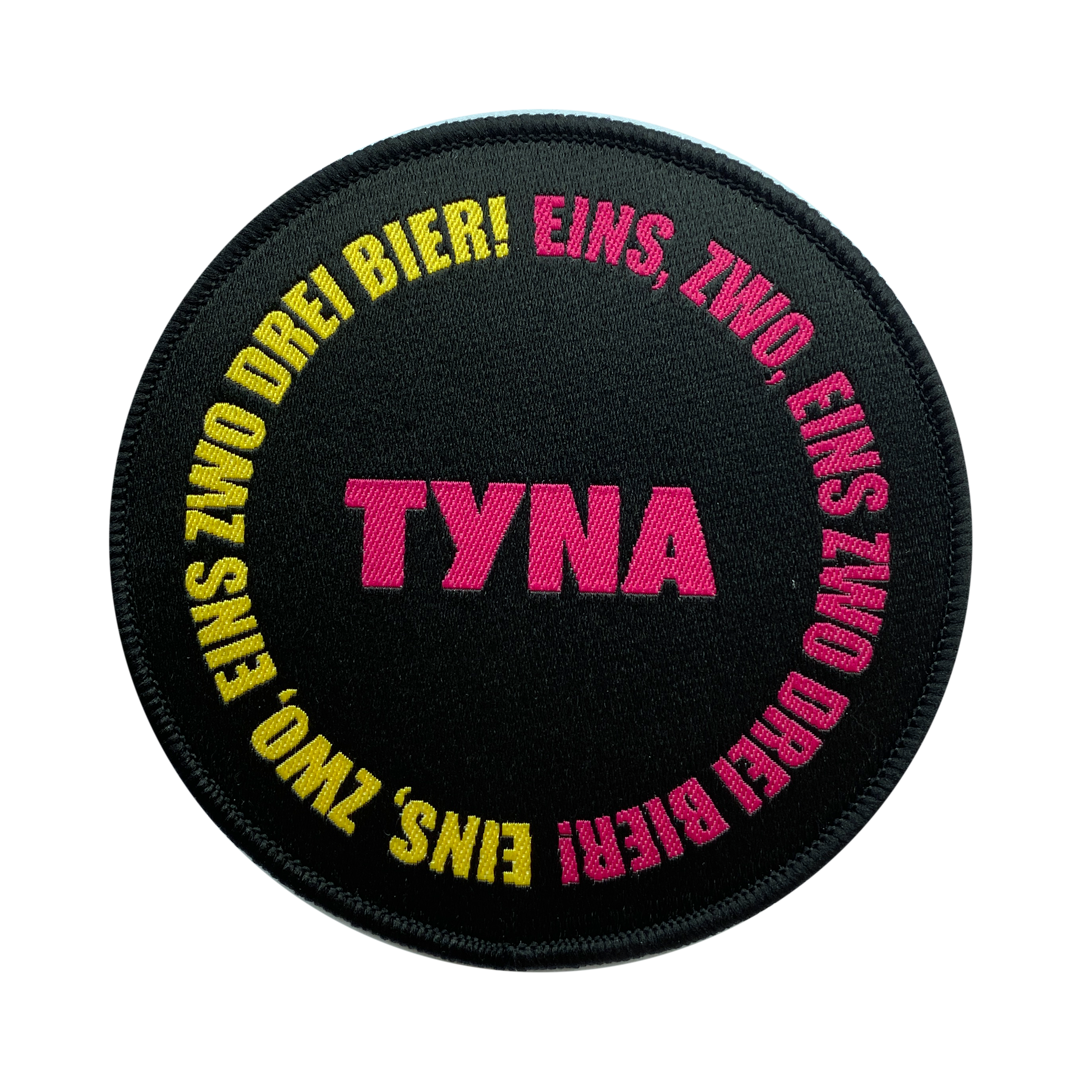 TYNA - 1,2,3 Bier - Patch - Redfield Records