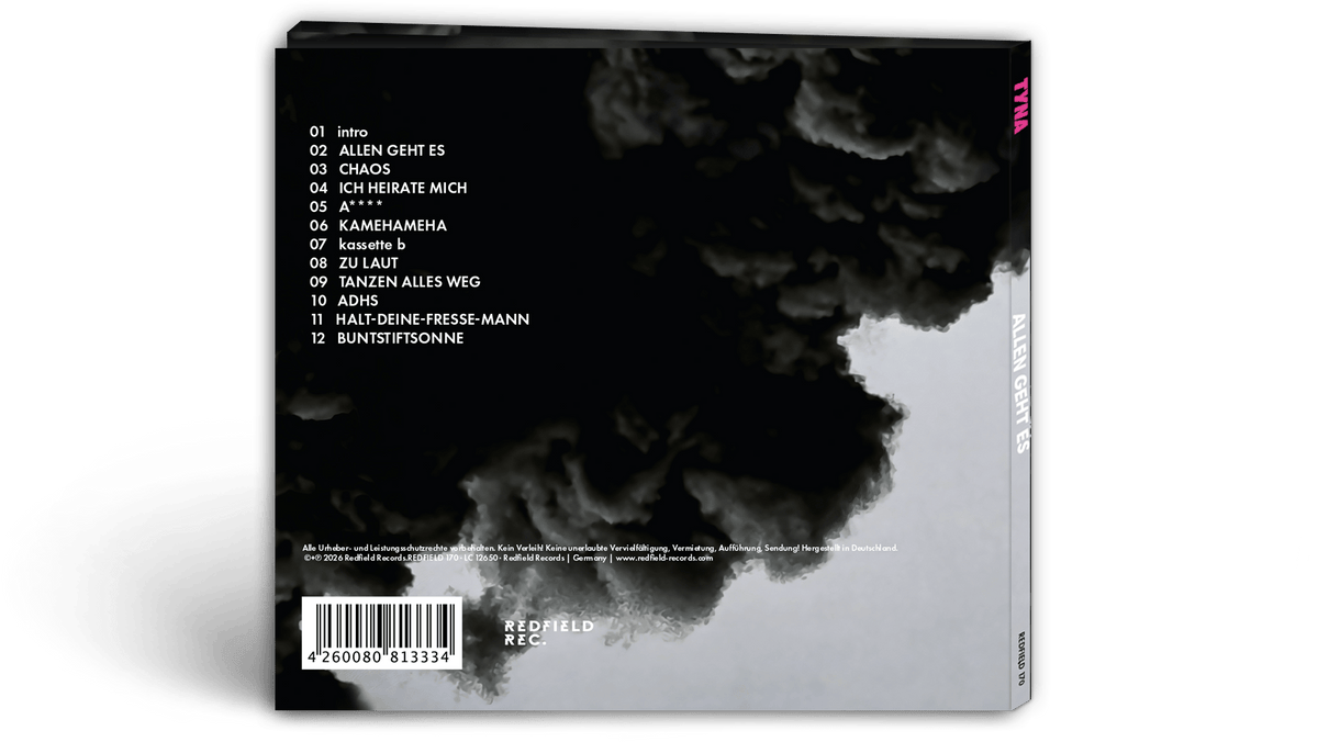 TYNA - ALLEN GEHT ES - CD (2026) - Redfield Records