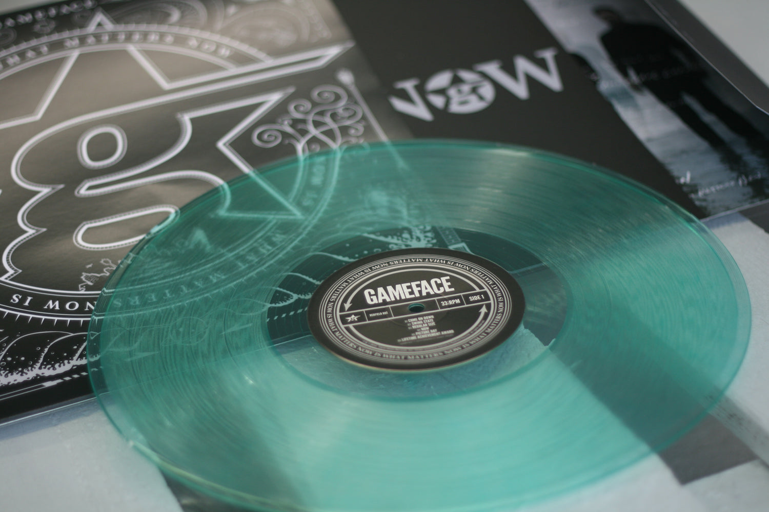 Gameface - Now Is What Matters Now - Clear Green Vinyl LP (2014) - Redfield Records