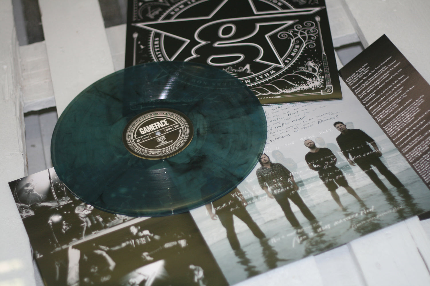 Gameface - Now Is What Matters Now - Clear Green Vinyl LP (2014) - Redfield Records