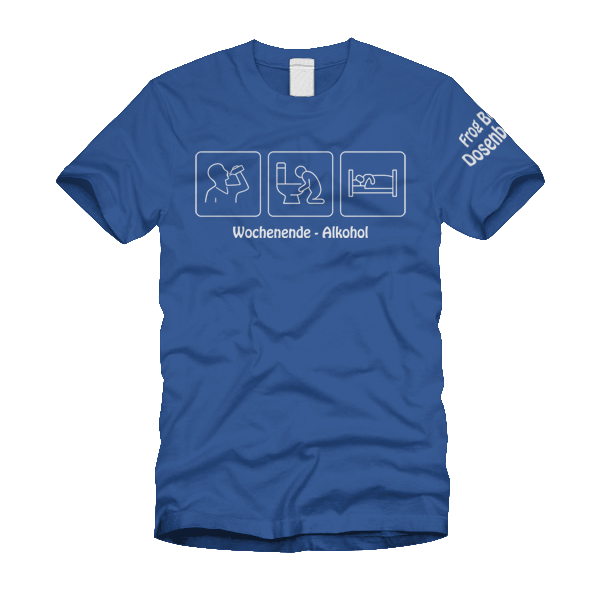 Frog Bog Dosenband - Wochenende Alkohol - T-Shirt - Redfield Records