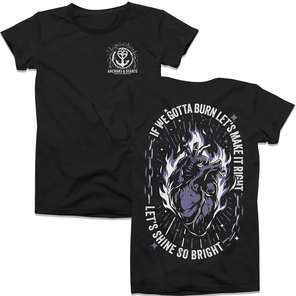 Anchors & Hearts - Campfire Chronicles - T-Shirt