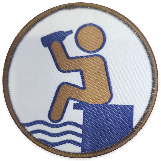 Frog Bog Dosenband - Saufabzeichen (Bronze) - Patch - Redfield Records