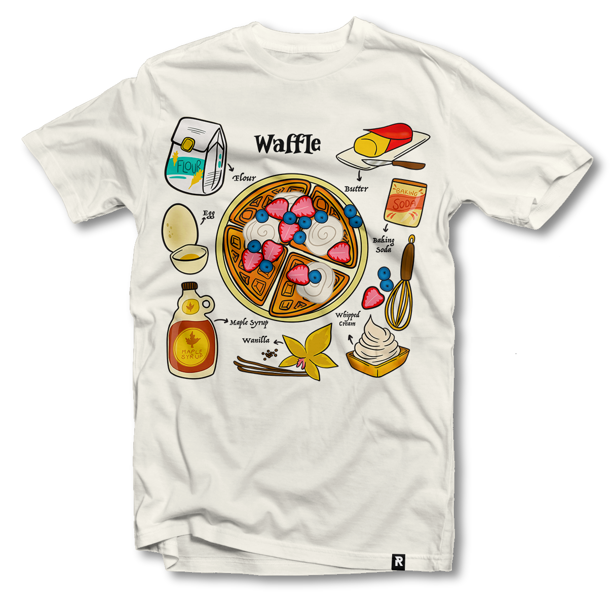 T-Shirt - Waffle Recipe - Redfield Records