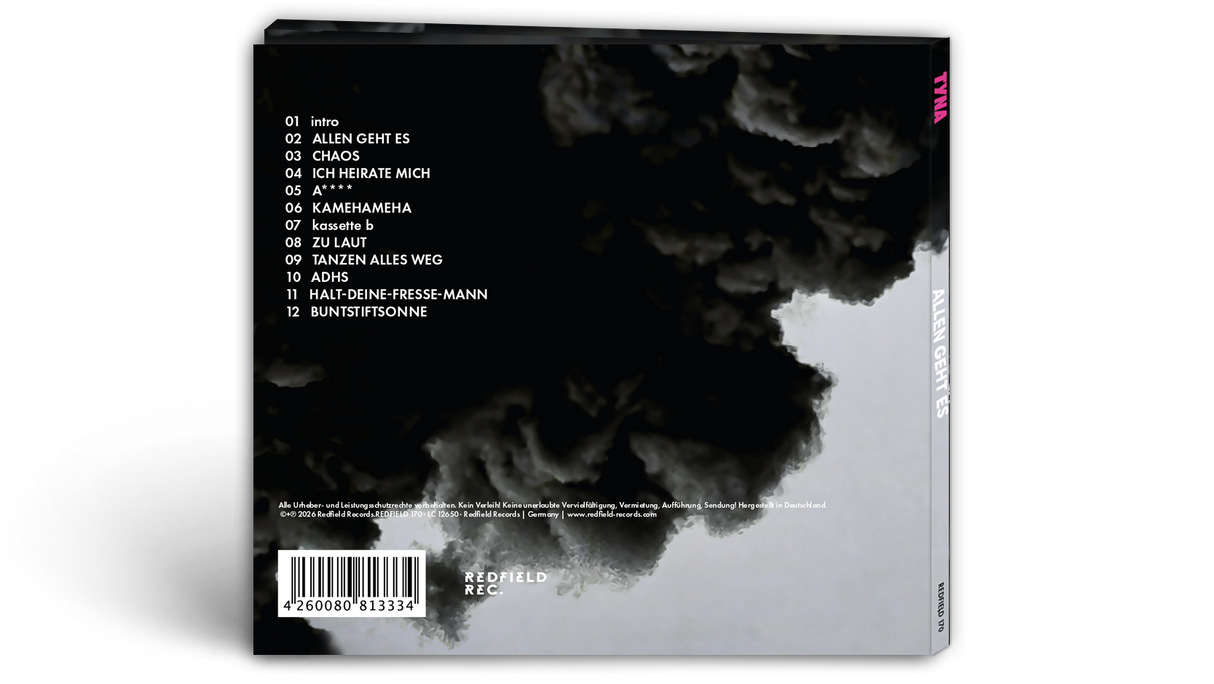 TYNA - ALLEN GEHT ES - CD (2026) - Redfield Records