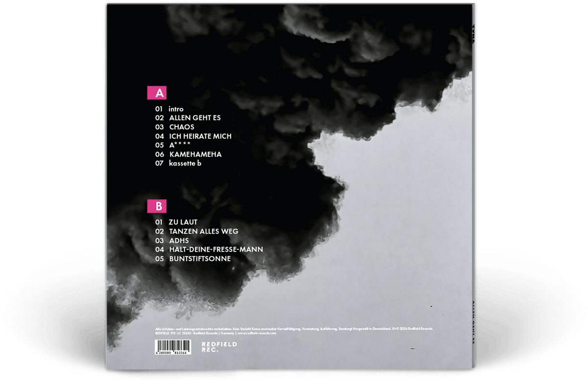 TYNA - ALLEN GEHT ES - Vinyl LP (2026) - Redfield Records