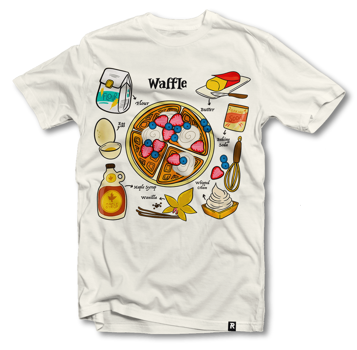 T-Shirt - Waffle Recipe - Redfield Records