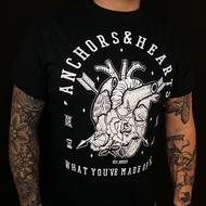 Anchors & Hearts - What You've Made Of Me - T-Shirt (Black) - Redfield Records