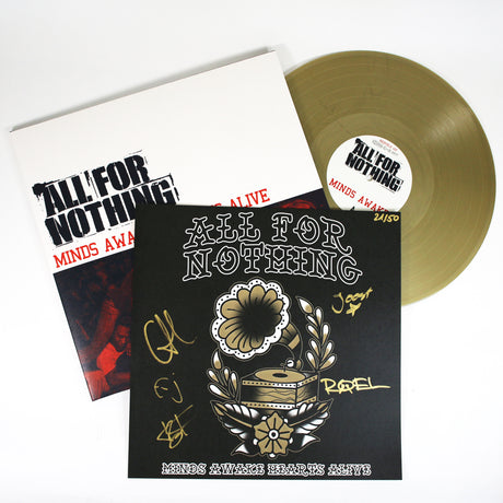 All For Nothing - Minds Awake / Hearts Alive - Vinyl Gold LP (2017) - Redfield Records