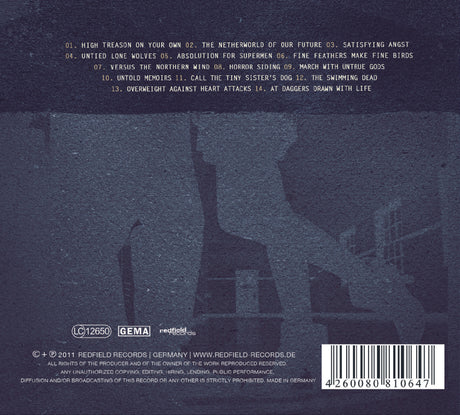 The Blackout Argument - Detention - CD (2011) - Redfield Records