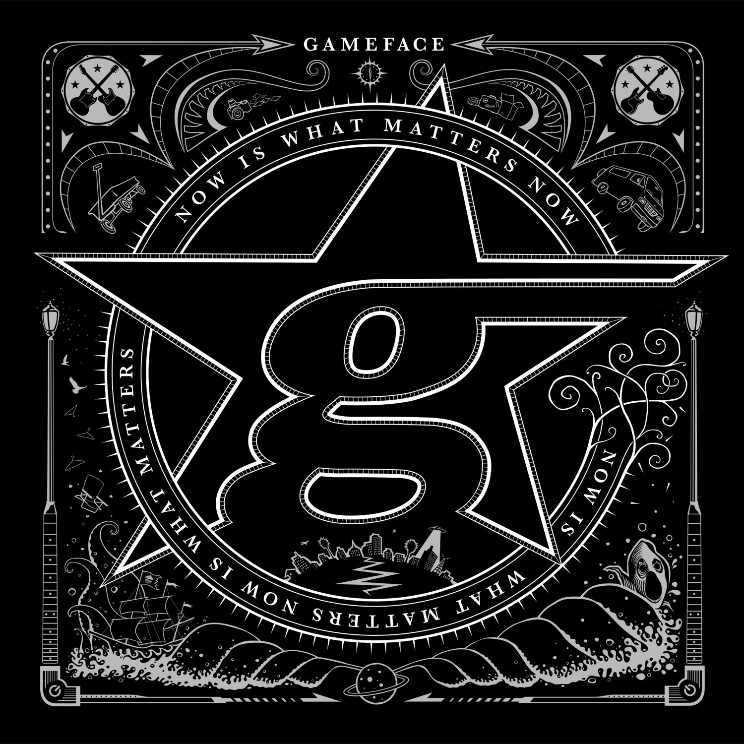 Gameface - Now Is What Matters Now - Clear Blue Vinyl LP (2014) - Redfield Records