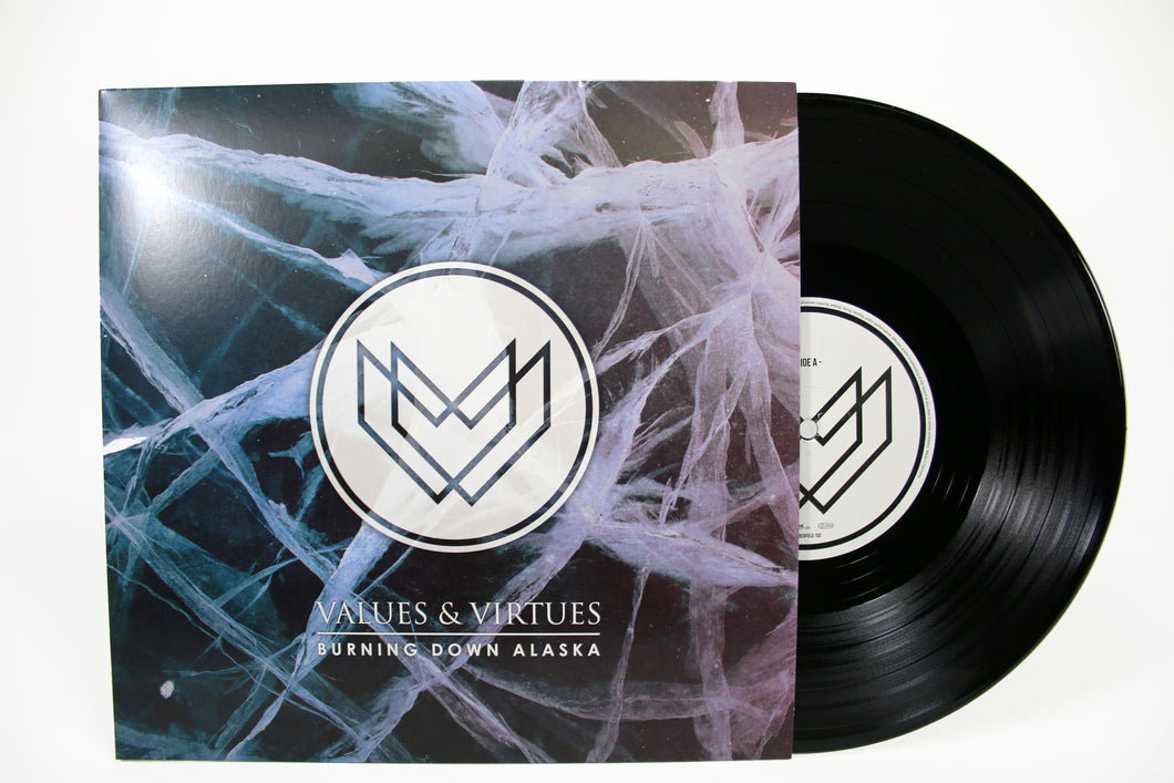 Burning Down Alaska - Values & Virtues - Black 10'' Vinyl LP (2015) - Redfield Records