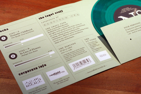 Death Letters - Nomadic Childhood 7" - Vinyl LP (2014) - Redfield Records