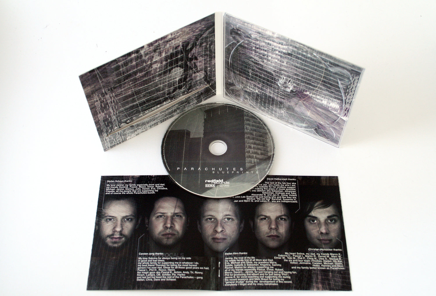 Parachutes - Blueprints - CD (2012) - Redfield Records