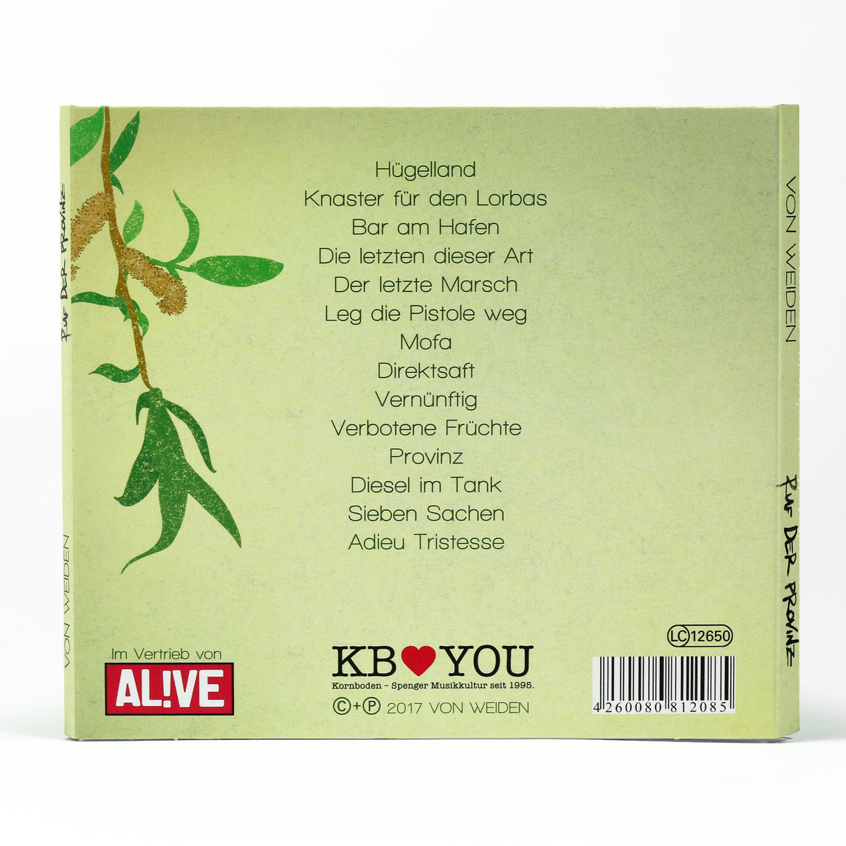 Von Weiden - Ruf der Provinz - CD (2017) - Redfield Records