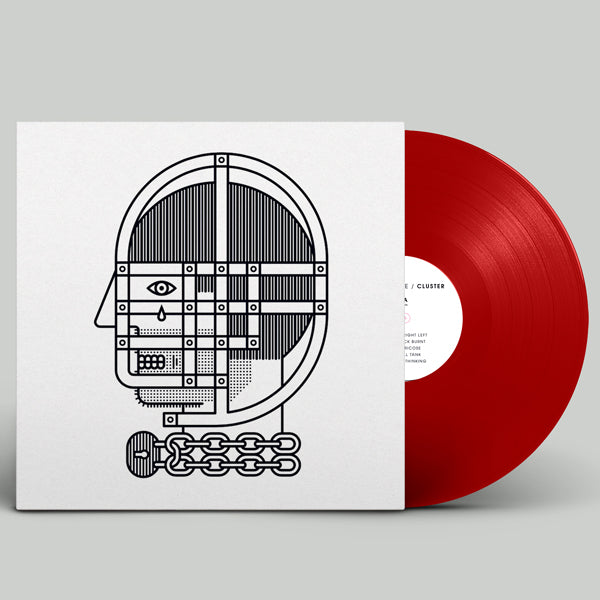 Kids Insane - Cluster - Red Vinyl LP (2017) - Redfield Records