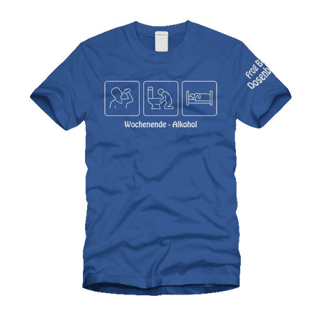 Frog Bog Dosenband - Wochenende Alkohol - T-Shirt - Redfield Records