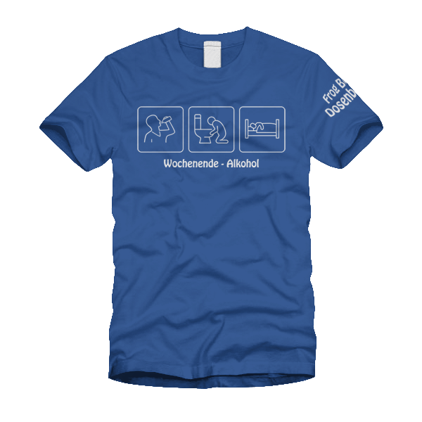 Frog Bog Dosenband - Wochenende Alkohol - T-Shirt - Redfield Records