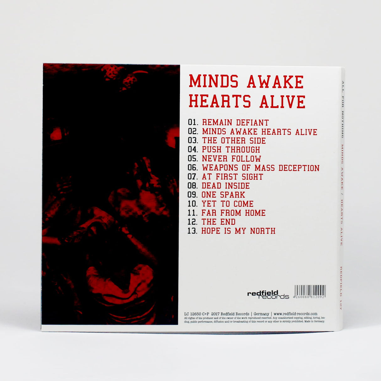 All For Nothing - Minds Awake / Hearts Alive - Vinyl Gold LP (2017) - Redfield Records