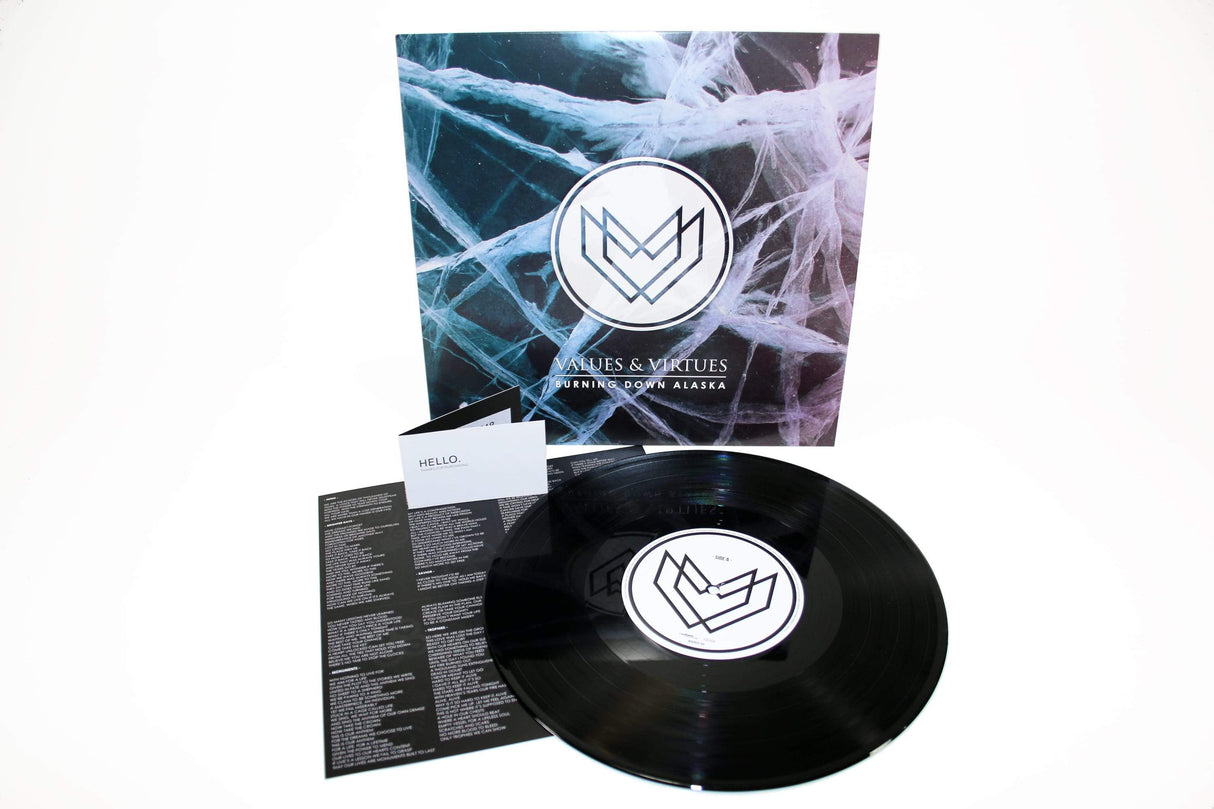 Burning Down Alaska - Values & Virtues - Black 10'' Vinyl LP (2015) - Redfield Records