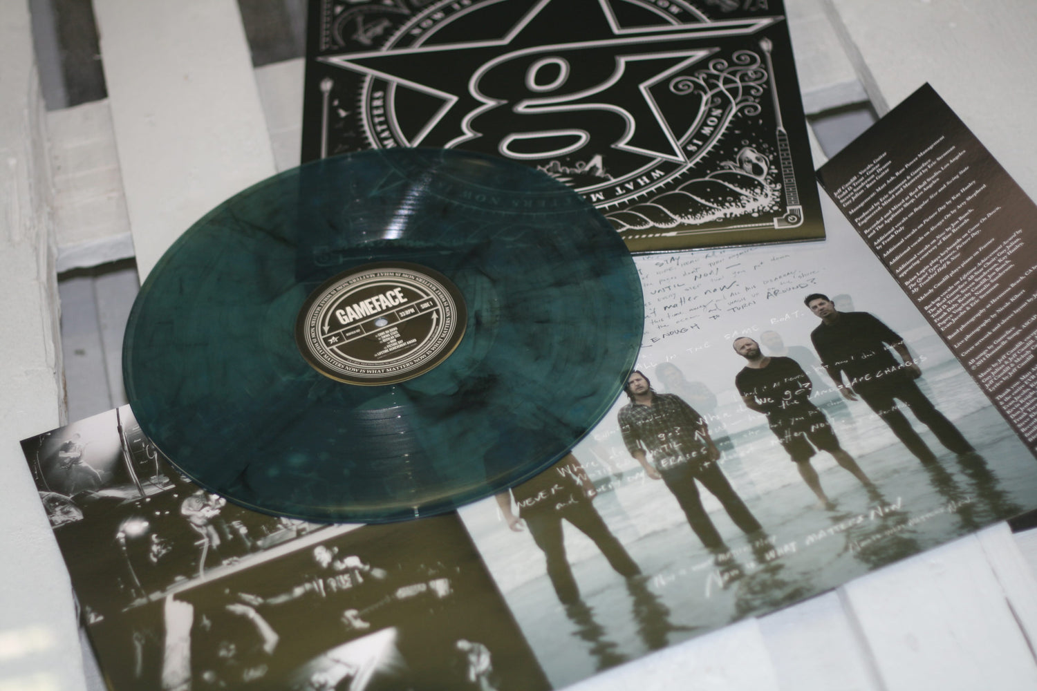 Gameface - Now Is What Matters Now - Clear Blue Vinyl LP (2014) - Redfield Records