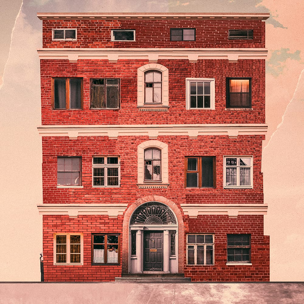 Living With Lions - Island - Cloudy Clear Vinyl LP (2018) - Redfield Records