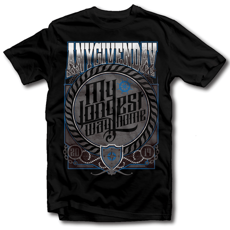 Any Given Day - My Longest Way Home - T-Shirt - Redfield Records
