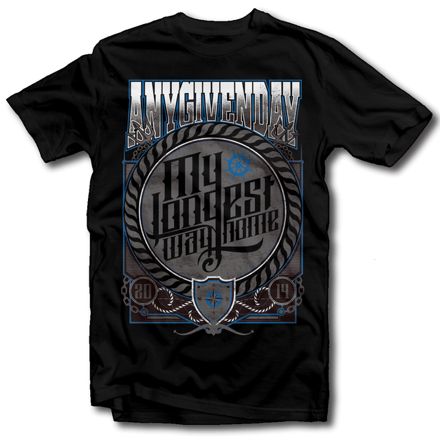 Any Given Day - My Longest Way Home - T-Shirt - Redfield Records